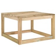 Tuintafels 2 st pallet 60x60x36,5 cm ge&iuml;mpregneerd grenenhout 2