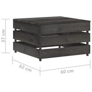 Tuintafel pallet ge&iuml;mpregneerd grenenhout 5