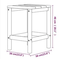 Tuintafel Adirondack 38x38x46 cm HDPE wit 7