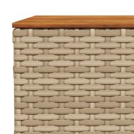 Tuintafel 55x55x36 cm poly rattan en acaciahout beige 7