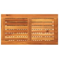 Tuintafel 70x38x42 cm poly rattan en acaciahout zwart 6