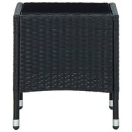 Tuintafel 40x40x45 cm poly rattan zwart 2