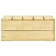 Tuintafel 75x75x31 cm ge&iuml;mpregneerd grenenhout 2