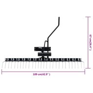 Verticuteerder voor zitmaaier 109 cm 8