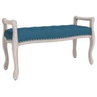 Bankje 110x45x60 cm fluweel blauw 2