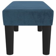 Bankje 70x30x30 cm fluweel donkerblauw 4