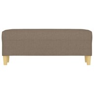 Bankje 100x35x41 cm stof taupe 3