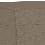 Bankje 100x35x41 cm stof taupe 5