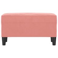 Bankje 70x35x41 cm fluweel roze 3