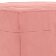 Bankje 70x35x41 cm fluweel roze 5