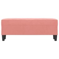 Bankje 100x35x41 cm fluweel roze 3