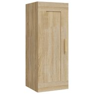 Wandkast 35x34x90 cm bewerkt hout sonoma eikenkleurig 2