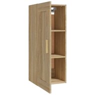 Wandkast 35x34x90 cm bewerkt hout sonoma eikenkleurig 6