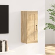 Hangkast 35x34x90 cm bewerkt hout sonoma eikenkleurig 1