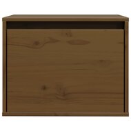 Wandkast 45x30x35 cm massief grenenhout honingbruin 4