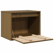 Wandkast 45x30x35 cm massief grenenhout honingbruin 5