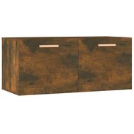 Wandkast 80x35x36,5 cm bewerkt hout gerookt eikenkleurig 2