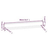 Wandkasten 2 st 80x11x9 cm massief grenenhout honingbruin 8