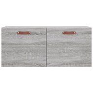 Wandkast 80x36,5x35 cm bewerkt hout grijs sonoma eikenkleurig 5