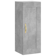 Wandkast 34,5x34x90 cm bewerkt hout betongrijs 2