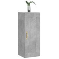 Wandkast 34,5x34x90 cm bewerkt hout betongrijs 3