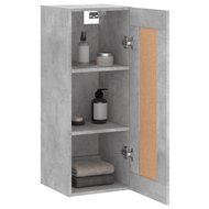 Wandkast 34,5x34x90 cm bewerkt hout betongrijs 4