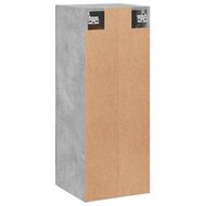 Wandkast 34,5x34x90 cm bewerkt hout betongrijs 8