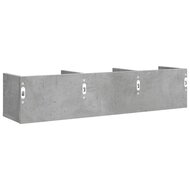 Wandkast 75x18x16,5 cm bewerkt hout betongrijs 7