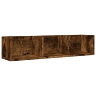 Wandkast 75x18x16,5 cm bewerkt hout gerookt eikenkleurig 2