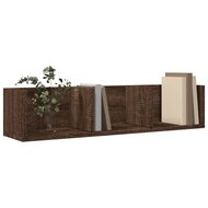 Wandkast 75x18x16,5 cm bewerkt hout bruin eikenkleur 4