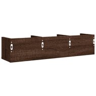 Wandkast 75x18x16,5 cm bewerkt hout bruin eikenkleur 7