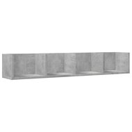 Wandkast 99x18x16,5 cm bewerkt hout betongrijs 2