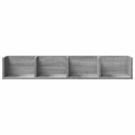 Wandkast 99x18x16,5 cm bewerkt hout grijs sonoma eikenkleurig 5