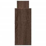 Wandkast 100x18x40 cm bewerkt hout bruin eikenkleur 5