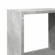 Wandkast 78x18x71 cm bewerkt hout betongrijs 9