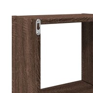 Wandkast 78x18x71 cm bewerkt hout bruin eikenkleur 9