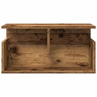 Wandkast 60x20x30 cm bewerkt hout oud houtkleurig 4