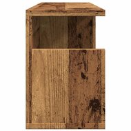 Wandkast 60x20x30 cm bewerkt hout oud houtkleurig 5