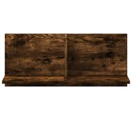 Wandkast 70x16,5x30 cm bewerkt hout gerookt eikenkleurig 4