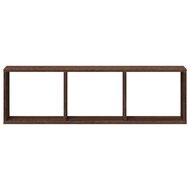 Wandkast 100x16x30 cm bewerkt hout bruin eikenkleur 4