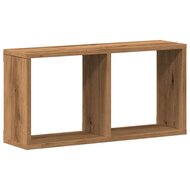 Wandkast 60x16x30 cm bewerkt hout artinsanaal eikenkleurig 2