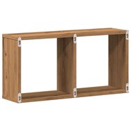 Wandkast 60x16x30 cm bewerkt hout artinsanaal eikenkleurig 6