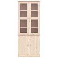 Vitrinekast ALTA 77x35x186,5 cm massief grenenhout 3