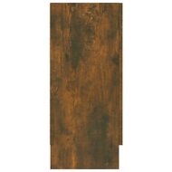 Vitrinekast 120x30,5x70 cm bewerkt hout gerookt eikenkleurig 4