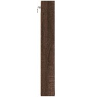 Vitrinekast 100x8,5x58 cm bewerkt hout bruin eikenkleurig 5