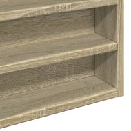 Vitrinekast 60x8,5x58 cm bewerkt hout sonoma eikenkleurig 7