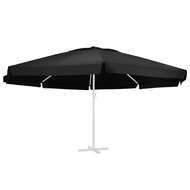 Vervangingsdoek voor parasol 600 cm zwart 1