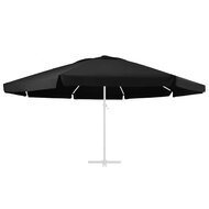 Vervangingsdoek voor parasol 600 cm zwart 2