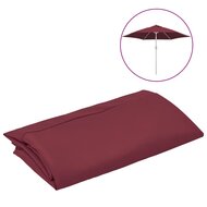 Vervangingsdoek voor parasol 300 cm bordeauxrood 2