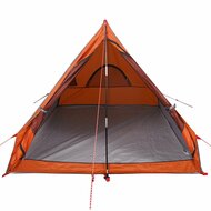 Tent A-frame 2-persoons waterdicht grijs en oranje 5